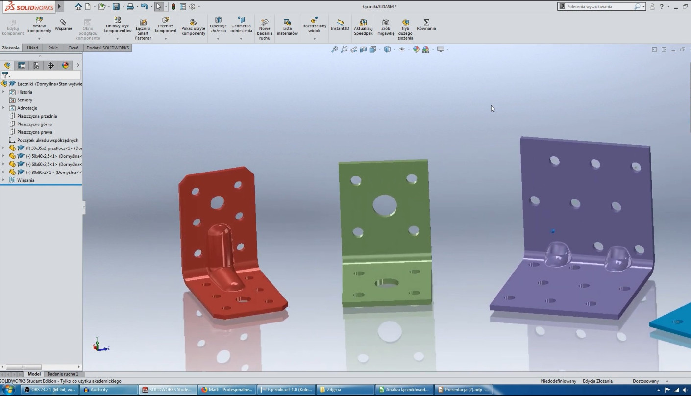 Eksperyment z udziałem łączników MARK