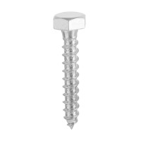 WOOD SCREW WITH A HEXAGONAL HEAD