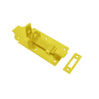 CLOSED LATCH WITH BENT LOCK BOLT