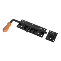 Zasuwa ryglowa z rączką drewnianą