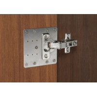 Cabinet hinge repair plate