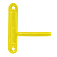 Door hinge with plate