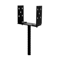 Base de poste ajustable con varilla
