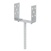 Adjustable postfoot with rod