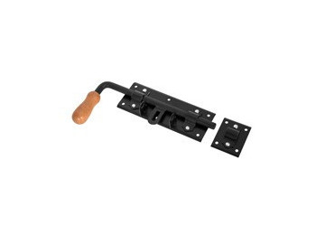 Bolt locks with a wooden handle