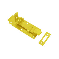 CLOSED LATCH WITH BENT LOCK BOLT