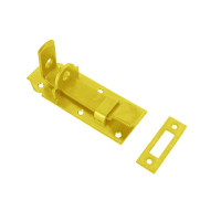 CLOSED LATCH WITH BENT LOCK BOLT