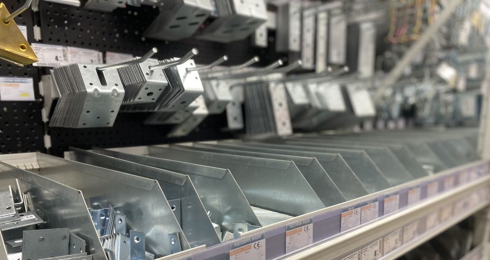 Metalowe przegrody do separacji produktów